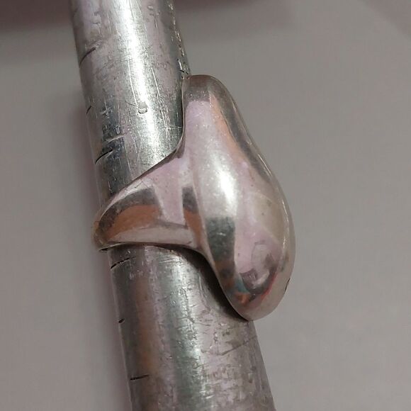 Vintage Oversized Beehive Bumblebee Silver Tone Ring Size 6.75 Spring Summer - Picture 3 of 5